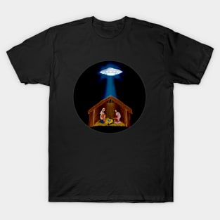 Nativity Manger UFO T-Shirt